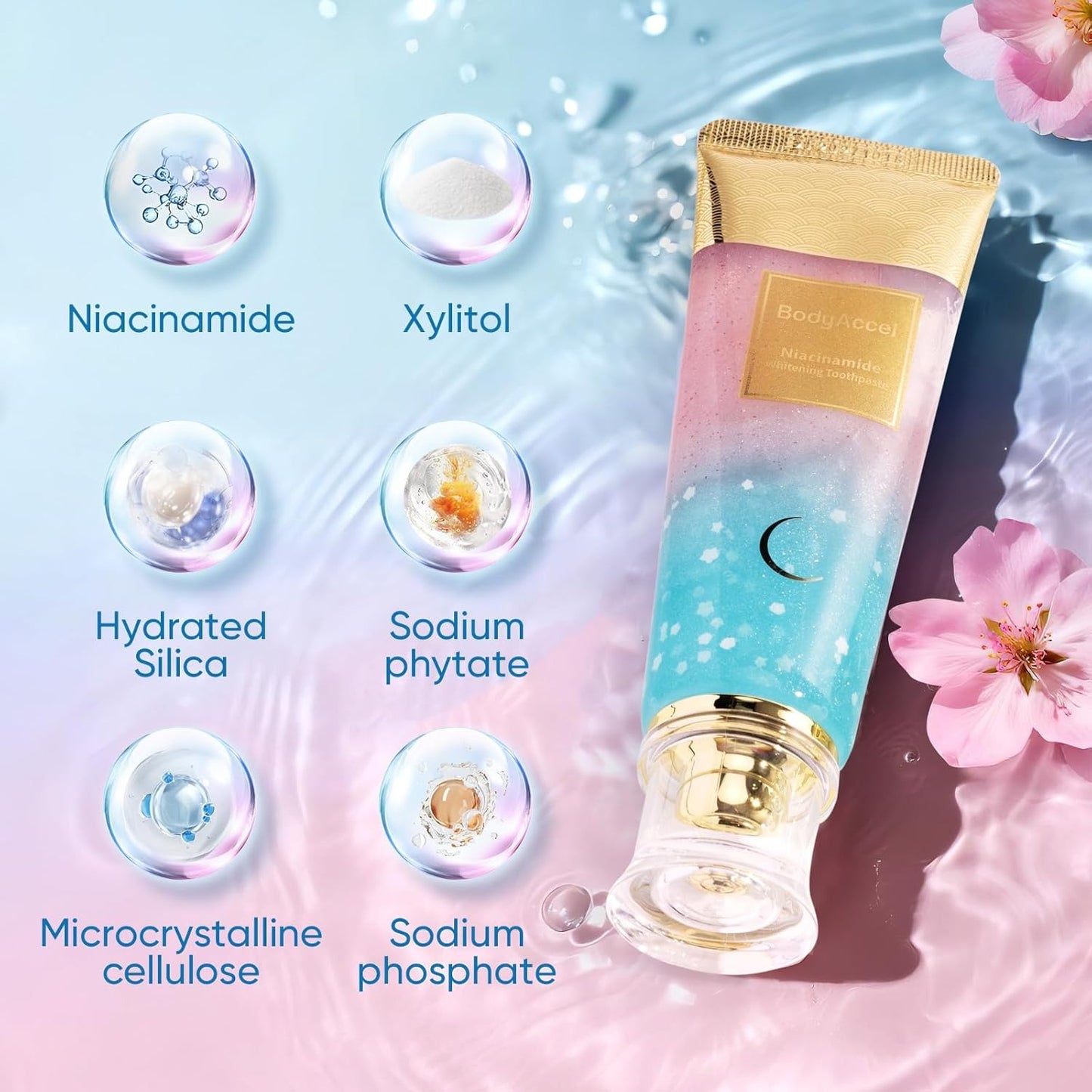 Οδοντόκρεμα λεύκανσης Bodyaccel με νιασιναμίδη